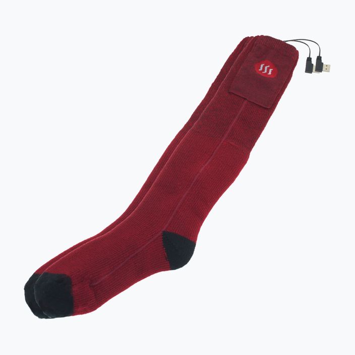 Glovii GQ3 отопляеми чорапи с дистанционно управление червени 2