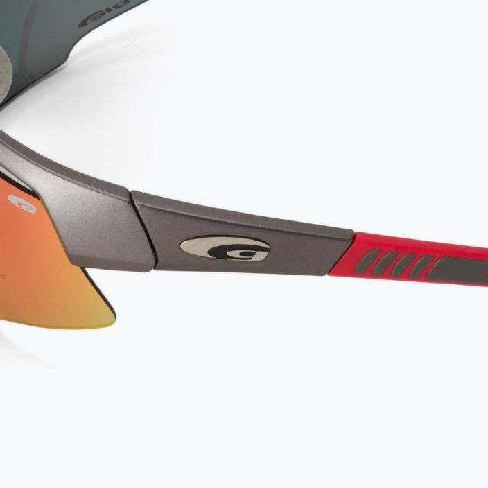 Очила за колоездене GOG Falcon Xtreme сиво-червени E863-2 5