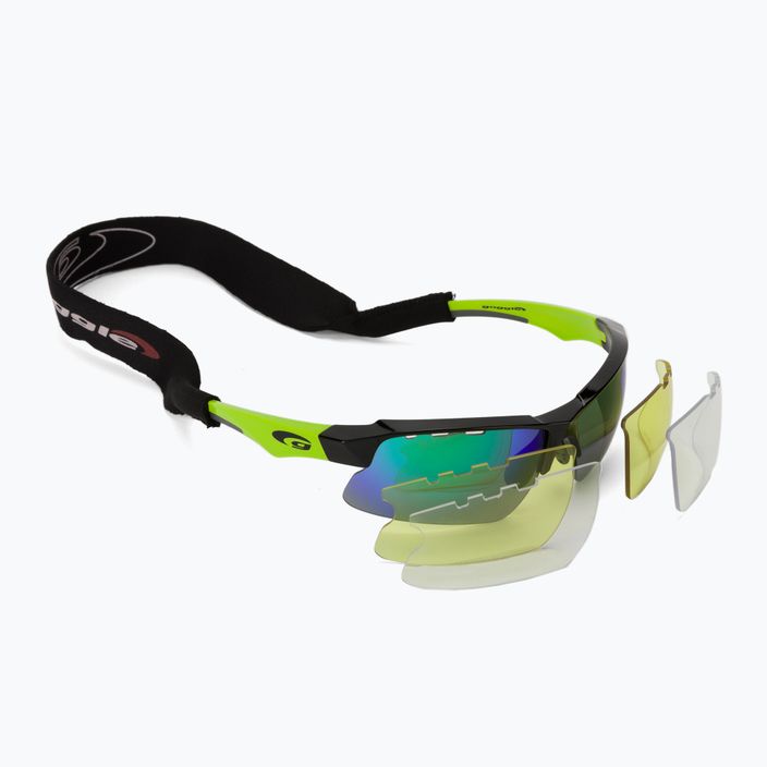 Очила за колоездене GOG Faun зелени T579-2