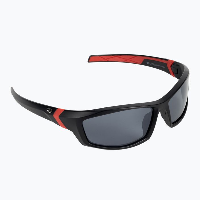 Слънчеви очила за открито GOG Arrow матово черно / червено / светкавично огледало E212-2P