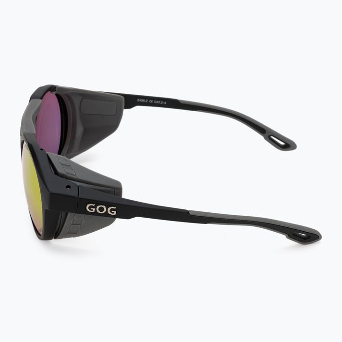 Слънчеви очила GOG Manaslu матово черно / сиво / полихромно червено E495-2 4