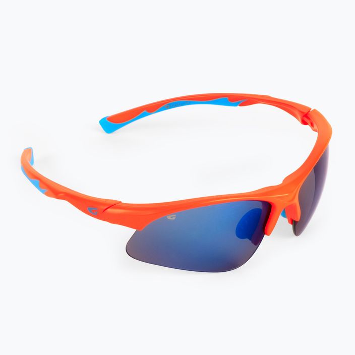 Детски очила за колоездене GOG Balami matt neon orange / blue / blue mirror E993-3