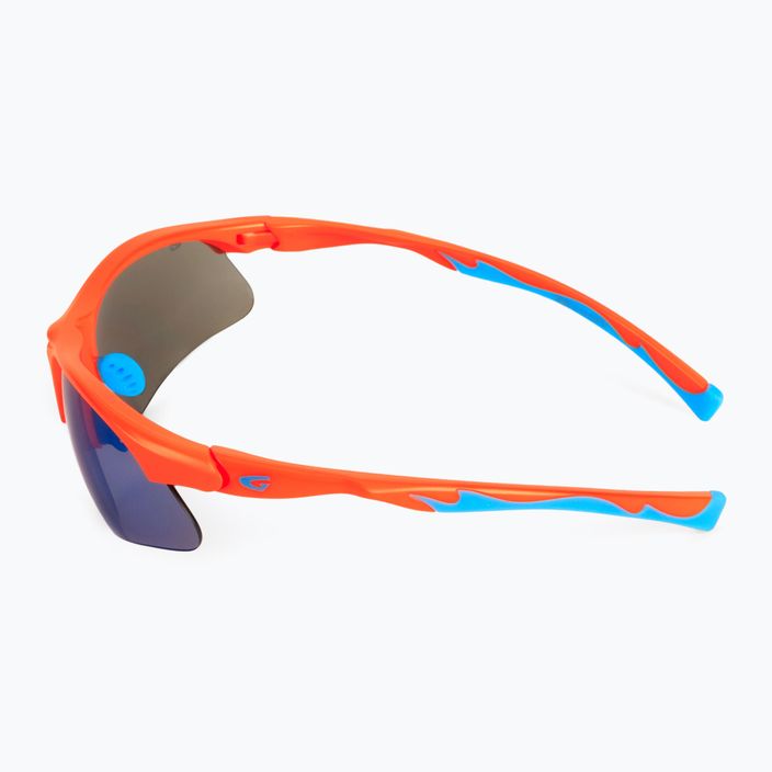 Детски очила за колоездене GOG Balami matt neon orange / blue / blue mirror E993-3 4