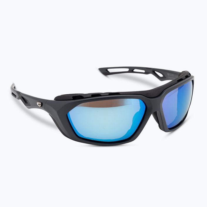 Слънчеви очила GOG Venturo матово сиво/черно/полихроматично бяло-синьо