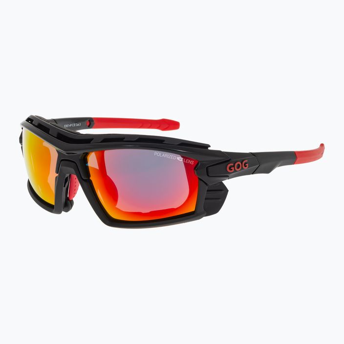 Слънчеви очила GOG Glaze черно/червено/полихроматично червено