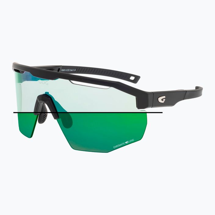 Слънчеви очила GOG Argo C матово черно/полихроматично зелено 8