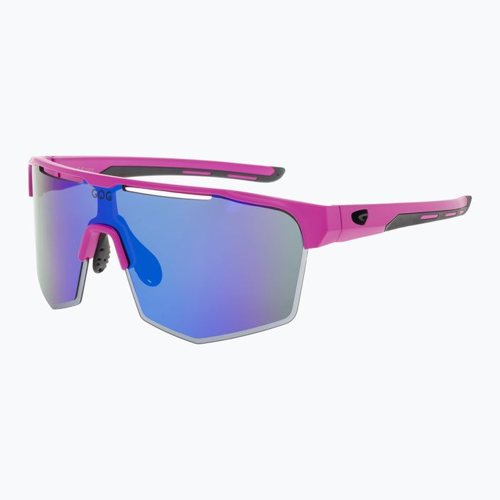 Очила за колоездене GOG Athena matt neon pink / black / polychromatic white-blue E508-3 5