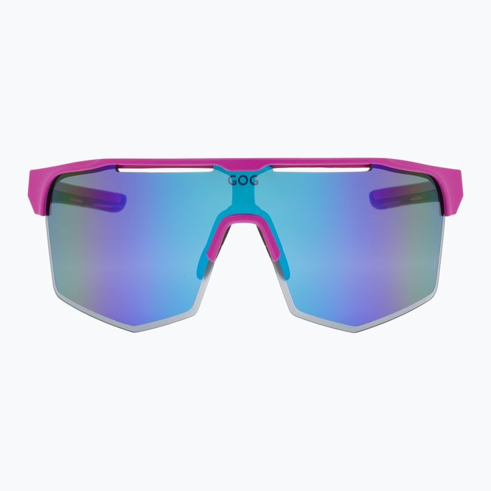 Очила за колоездене GOG Athena matt neon pink / black / polychromatic white-blue E508-3 6