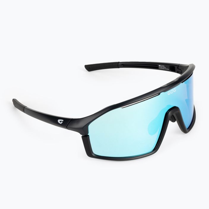 Очила за колоездене GOG Odyss матово тъмносиньо / черно / полихромно бяло-синьо E605-3 2