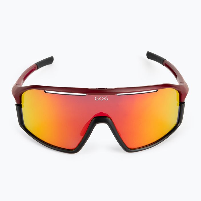 Очила за колоездене GOG Odyss матово бордо / черно / полихромно червено E605-4 4