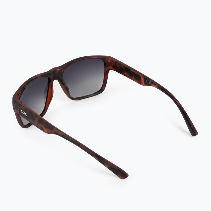 Модерни слънчеви очила GOG Henry матово кафяви / синьо огледало E701-2P 2