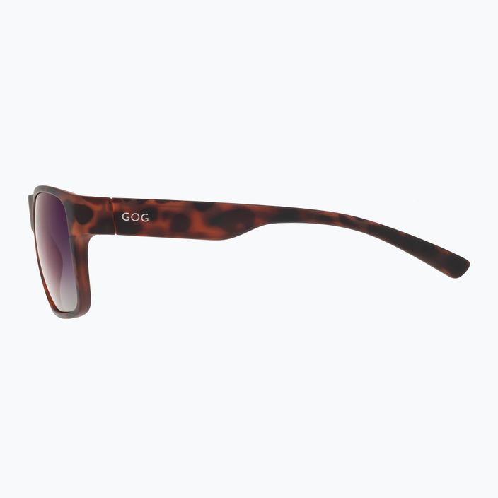 Модерни слънчеви очила GOG Henry матово кафяви / синьо огледало E701-2P 7