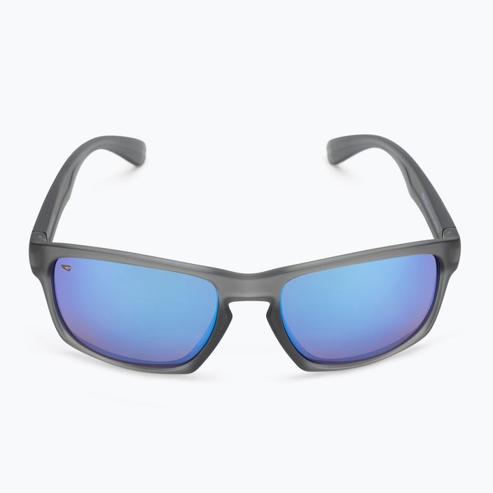 GOG Logan модни матови кристално сиви / полихромни бяло-сини слънчеви очила E713-2P 3