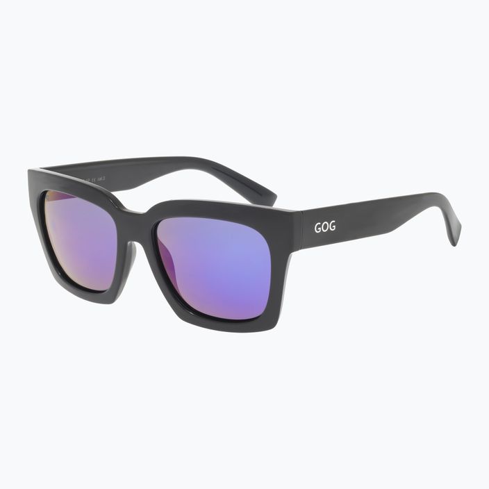 GOG Emily модни черни / полихромни лилави дамски слънчеви очила E725-1P 6