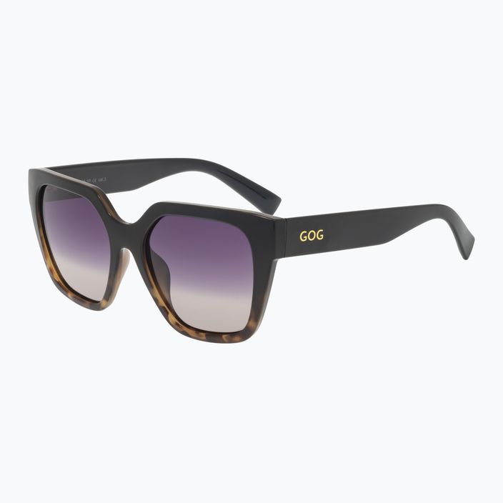 Дамски слънчеви очила GOG Hazel fashion black / brown demi / gradient smoke E808-1P 6