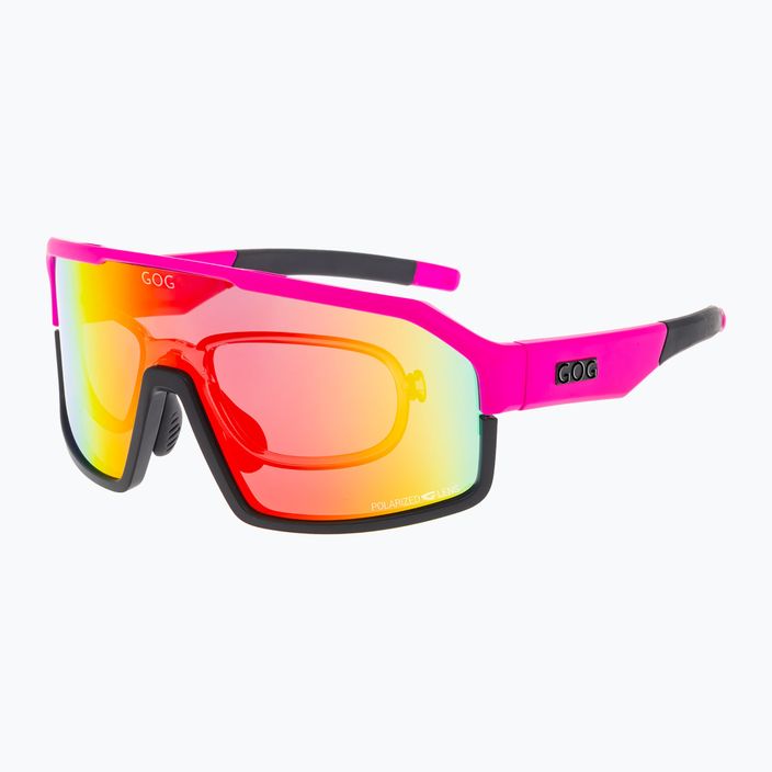 Слънчеви очила GOG Annapurna matt neon pink/black/polychromatic red 4