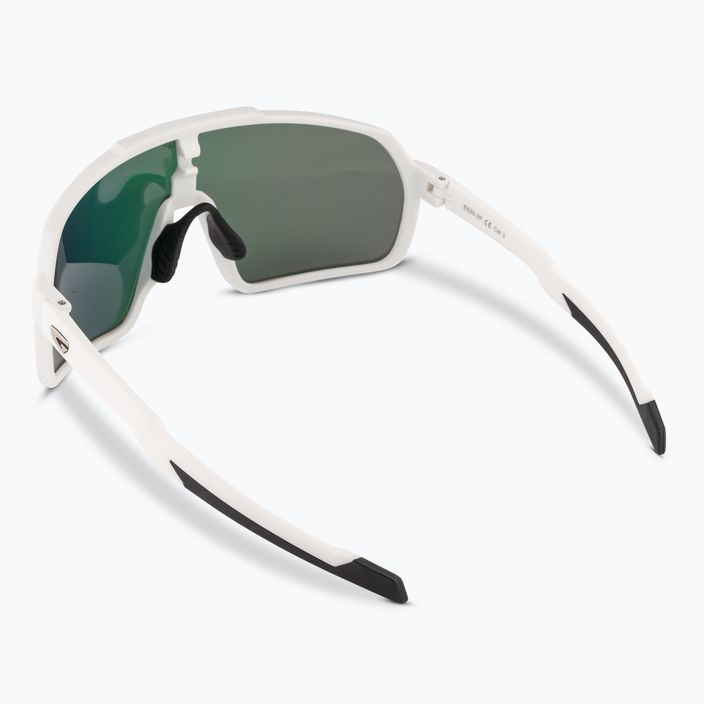 Слънчеви очила GOG Okeanos матово бяло/черно/полихроматично лилаво-зелено 2