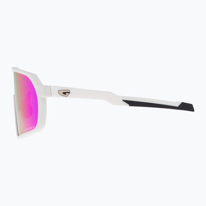 Слънчеви очила GOG Okeanos матово бяло/черно/полихроматично лилаво-зелено 7