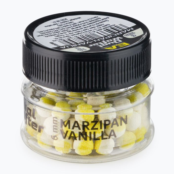 Топчета за стръв Maros EA Dual Wafter Marzipan-Vanilia жълто-бяло MAEA313 2