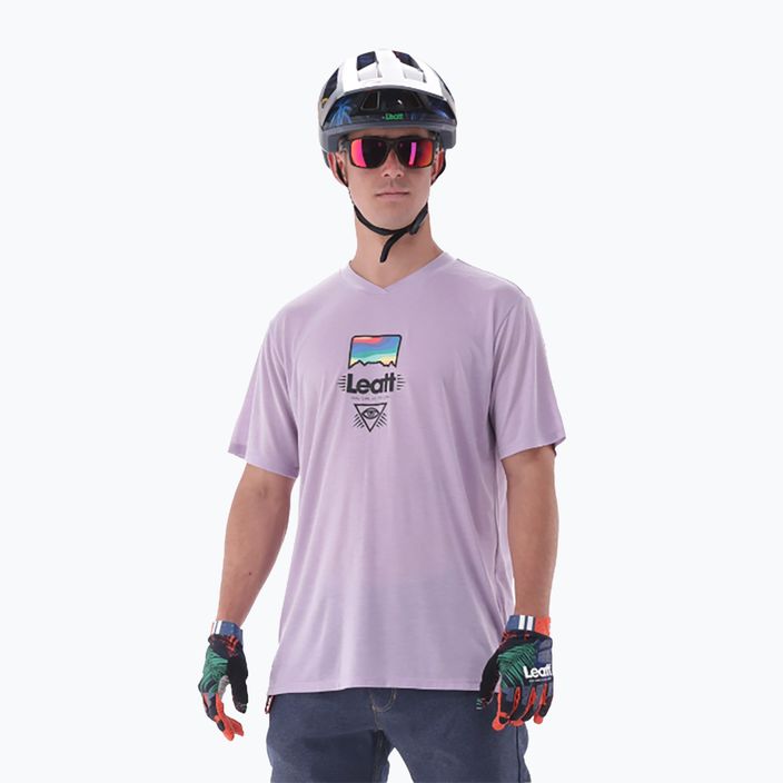 Мъжка колоездачна тениска Leatt MTB Gravity 1.0 lavender