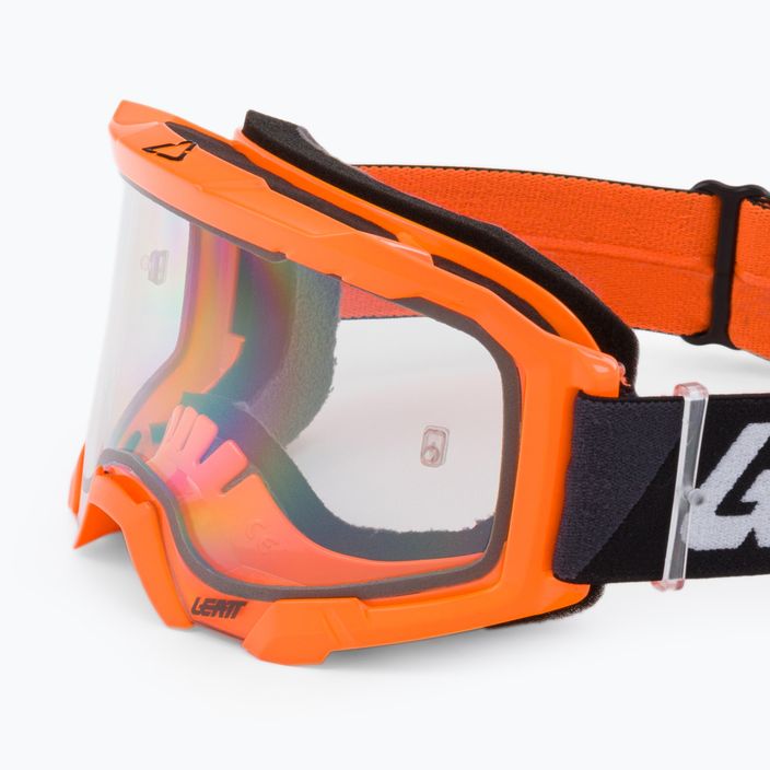 Очила за колоездене Leatt Velocity 4.5 неоново оранжево / прозрачно 8022010500 5