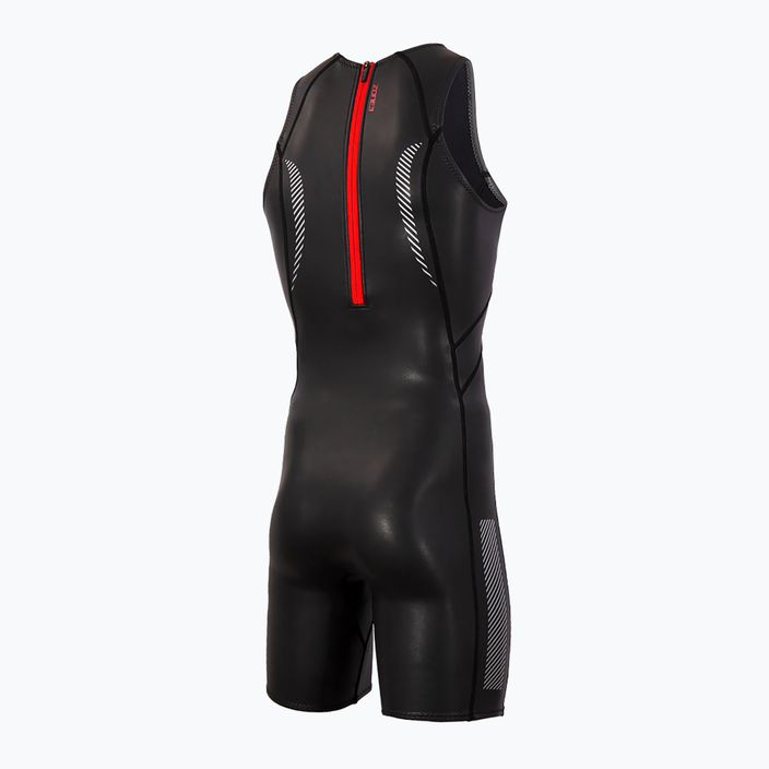 Мъжки неопренов слой ZONE3 Kneeskin Triathlon Foam Baselayer black/red 2