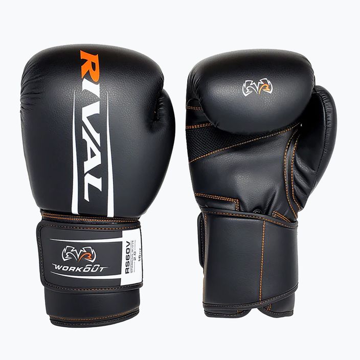 Боксови ръкавици Rival Workout Sparring 2.0 черни 5