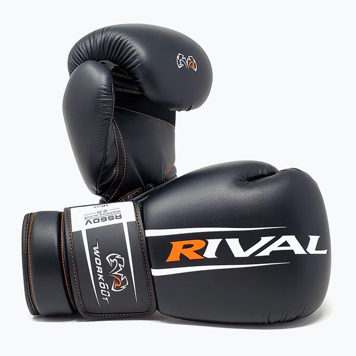 Боксови ръкавици Rival Workout Sparring 2.0 черни 6
