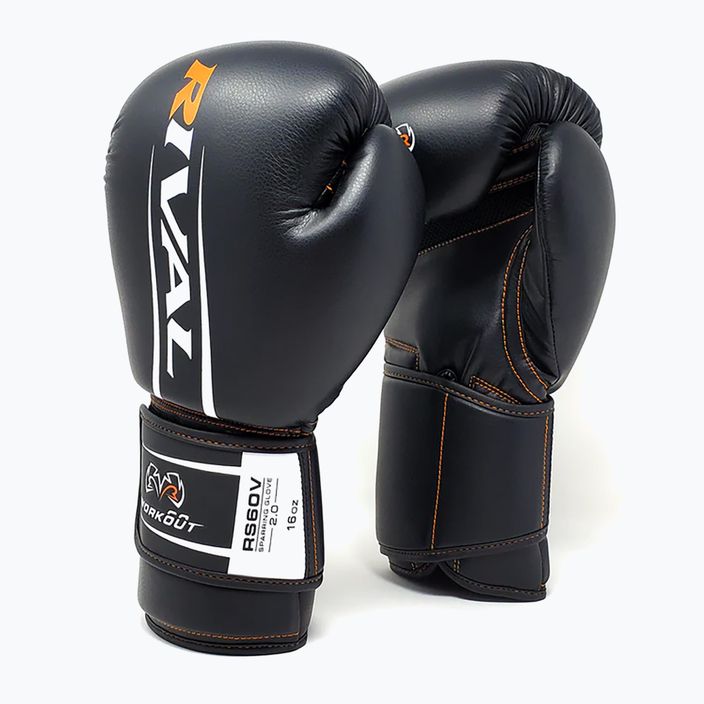 Боксови ръкавици Rival Workout Sparring 2.0 черни 7