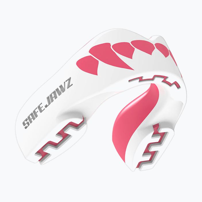 SAFEJAWZ Протектор за челюст от серия Extro, бял и розов SJFANGZPIA 2