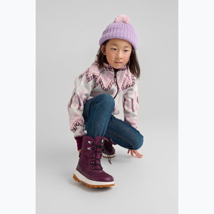 Детска зимна шапка Reima Topsu с лилав аметист 9