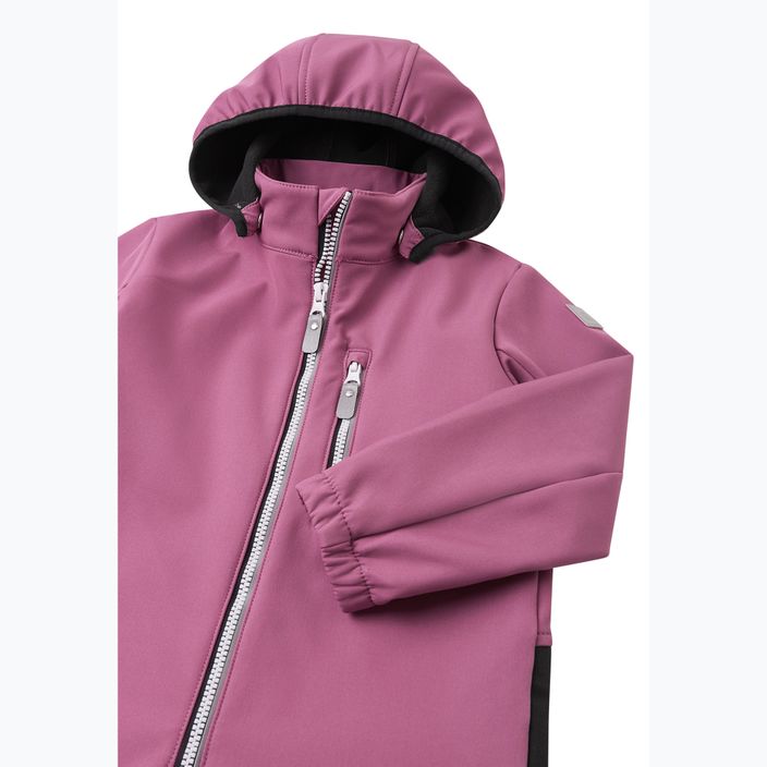 Гащеризон softshell dziecięcy Reima Nurmes red violet 4