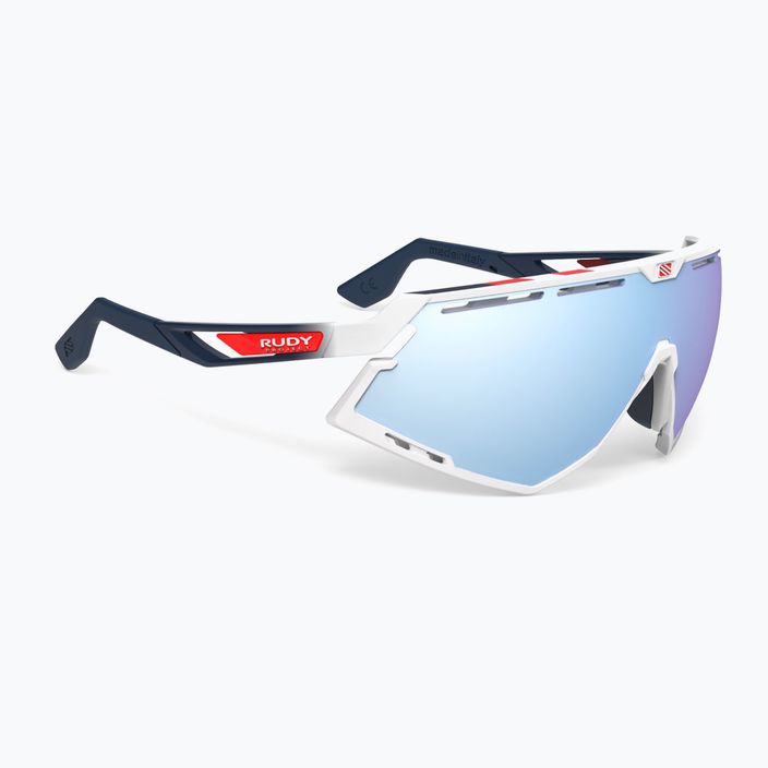 Очила за колоездене Rudy Project Defender бял гланц / избледняващо синьо / мултилазерни очила за лед SP5268690020 2