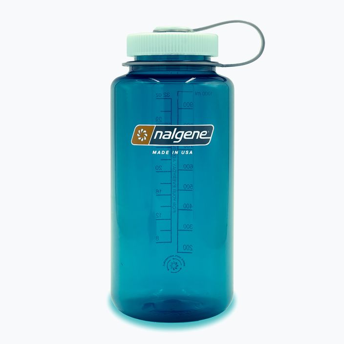 Nalgene Широка бутилка с уста Sustain 1000 ml пъстърва зелена