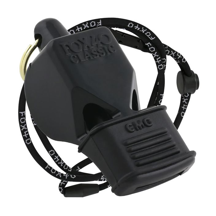 Свирка с шнур Fox 40 Classic CMG Safety черна 9603 2