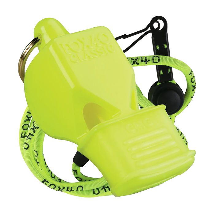 Свирка с шнур Fox 40 Classic CMG Safety Neon Yellow 9603 2