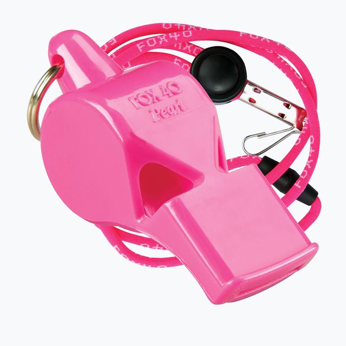 Свирка с шнур Fox 40 Pearl Safety pink 9703