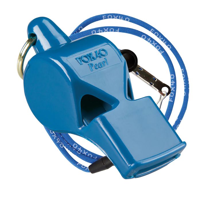 Свирка с шнур Fox 40Pearl Safety blue 9703 2