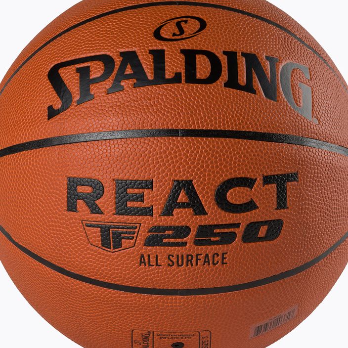 Spalding TF-250 React баскетбол оранжев 76802Z 3