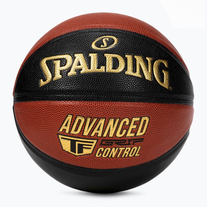 Spalding Advanced Grip Control баскетболна топка черен и оранжев 76872Z