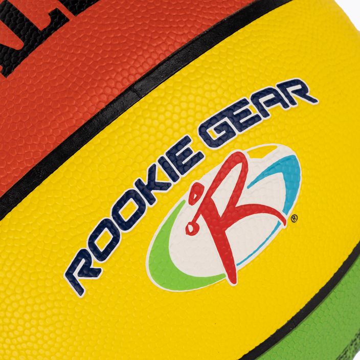 Spalding Rookie Gear Кожен многоцветен баскетболен размер 5 3