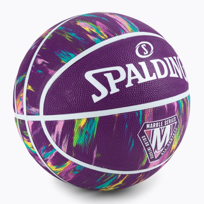 Spalding Marble лилава баскетболна топка 84403Z 2