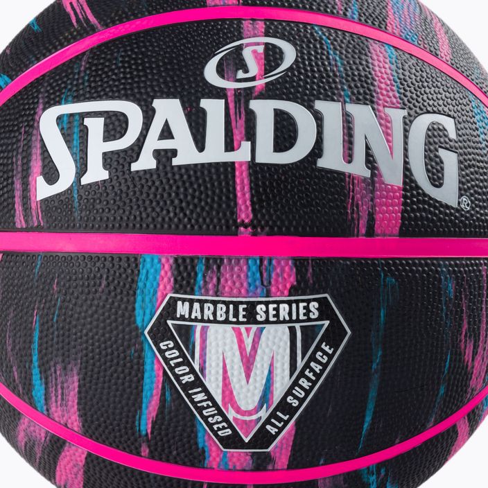 Spalding Мраморна баскетболна топка черна 84409Z 3