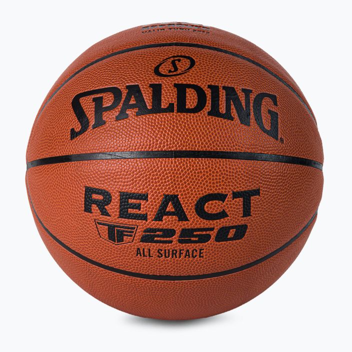 Spalding TF-250 React Logo FIBA баскетбол оранжев 76967Z 2