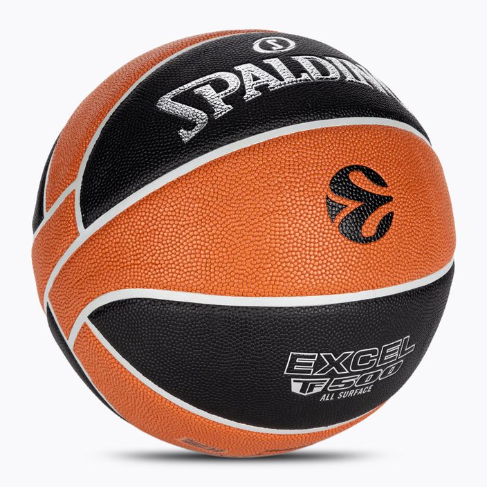 Баскетболна топка Spalding Euroleague TF-500 Legacy, оранжева 84002Z 2