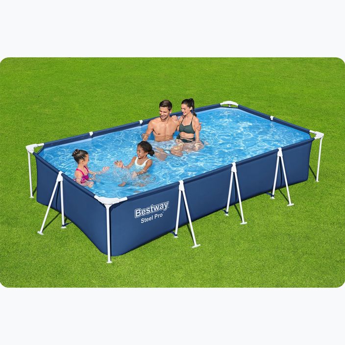 Сглобяем басейн Bestway Steel Pro Pool 400 cm син 6