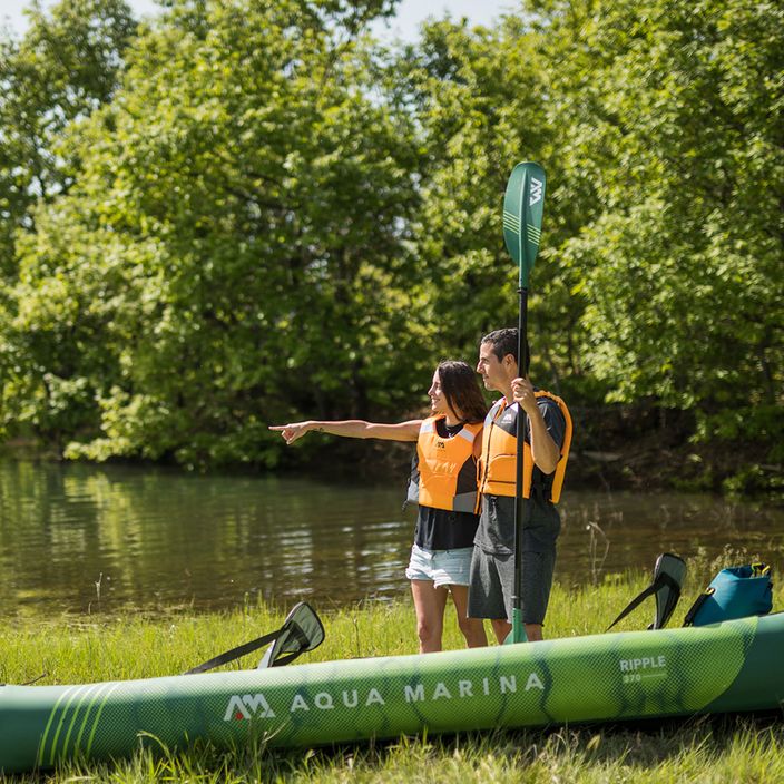 Aqua Marina Recreational Canoe green Ripple-370 Надуваем каяк за 3 човека 12'2 8