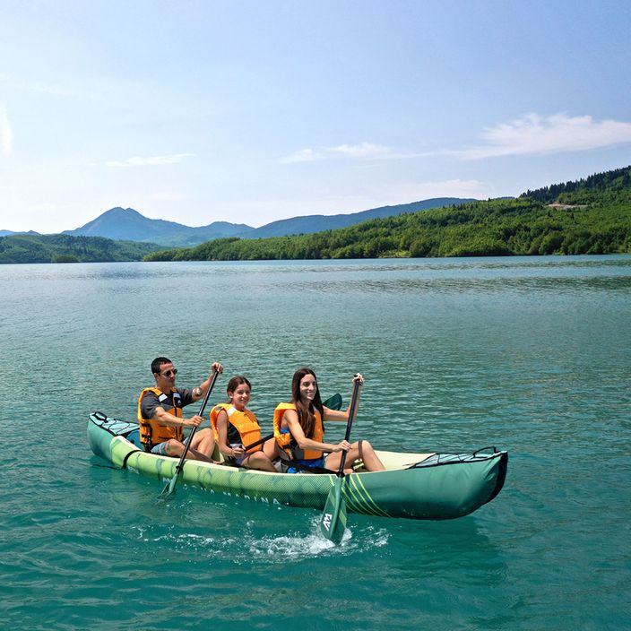 Aqua Marina Recreational Canoe green Ripple-370 Надуваем каяк за 3 човека 12'2 13