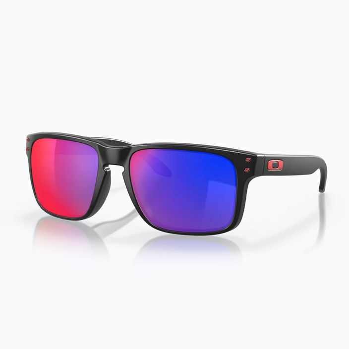 Слънчеви очила Oakley Holbrook матово черно/позитивно червено с иридий