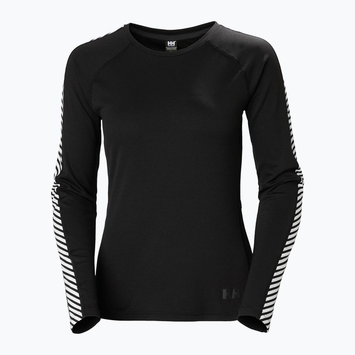 Дамска термо блуза с дълъг ръкав Helly Hansen Lifa Active Stripe Crew black